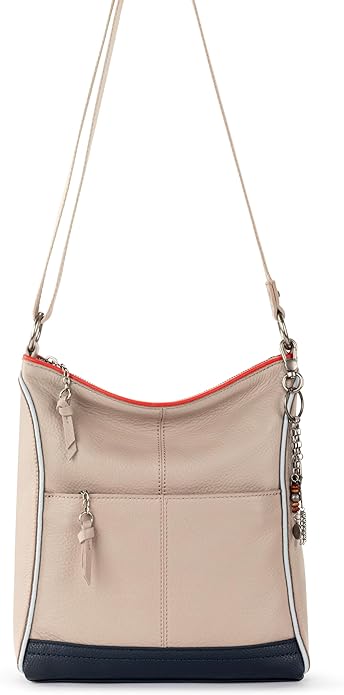 The Sak Lucia Crossbody Bag in Leather, Convertible Purse with Adjustable Strap