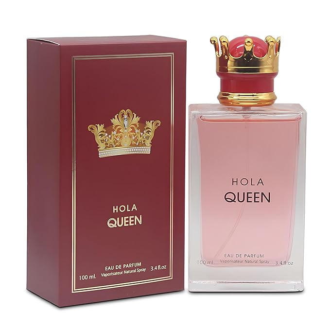 Hola Queen Women Perfume Long Lating Eau De Parfum–Fresh And Trendy Natural Spray Fragrance For Effortless Chic 3.4 Fl Oz For Daily Used
