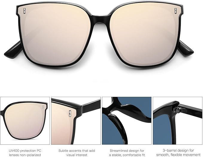 SOJOS Sunglasses for Women Men Vintage Style Shades SJ2157