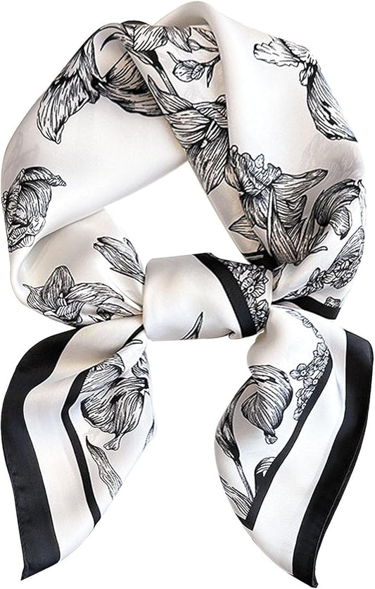 Satin Bandanas Head Scarf For Women Hair Scarves Accessories Lightweight Fashion Wrap Neck Silk Sleeping Headscarf