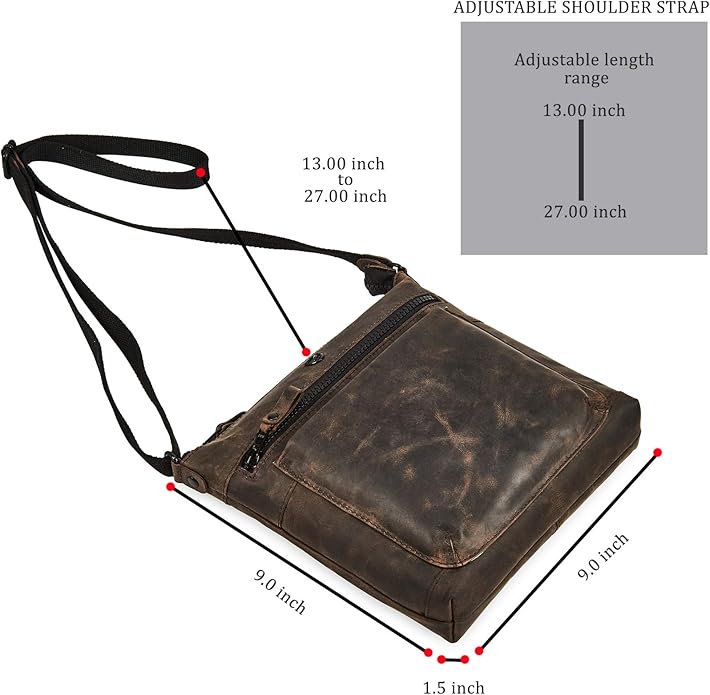 Real Leather Purse for Women Crossbody Bag Travel Shoulder Handbag Small Vintage Pocketbook | Real Leather, Travel, Shoulder, Small, Vintage