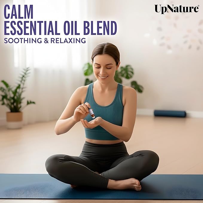 UpNature Self Care Gifts for Women Essential Oils Roll On Set – Galentines & Valentines Day Gifts for Her Mom Wife - Breathe, Beauty & Calm Oil Roller for Aromatherapy and Relaxation