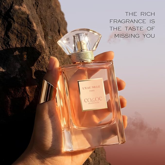 L'EAU MLLE Paris Eau de Parfum - Fresh & Floral Oriental Notes Of Citrusy, Rose Essence, Warm Vanilla & Earthy Patchouli, Long Lasting Womens Perfume, Precious Gift - 5ml Red Empty Bottle