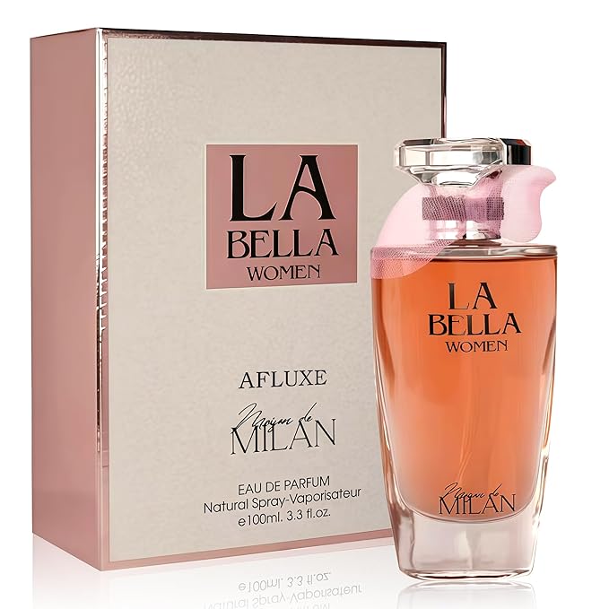 LA BELLA, Perfume for Women, Long Lasting EDP, Feminine Scent, Delicate Fragrances for Women, Day to Night Wear, 3.4 Fl Oz (LA BELLA)