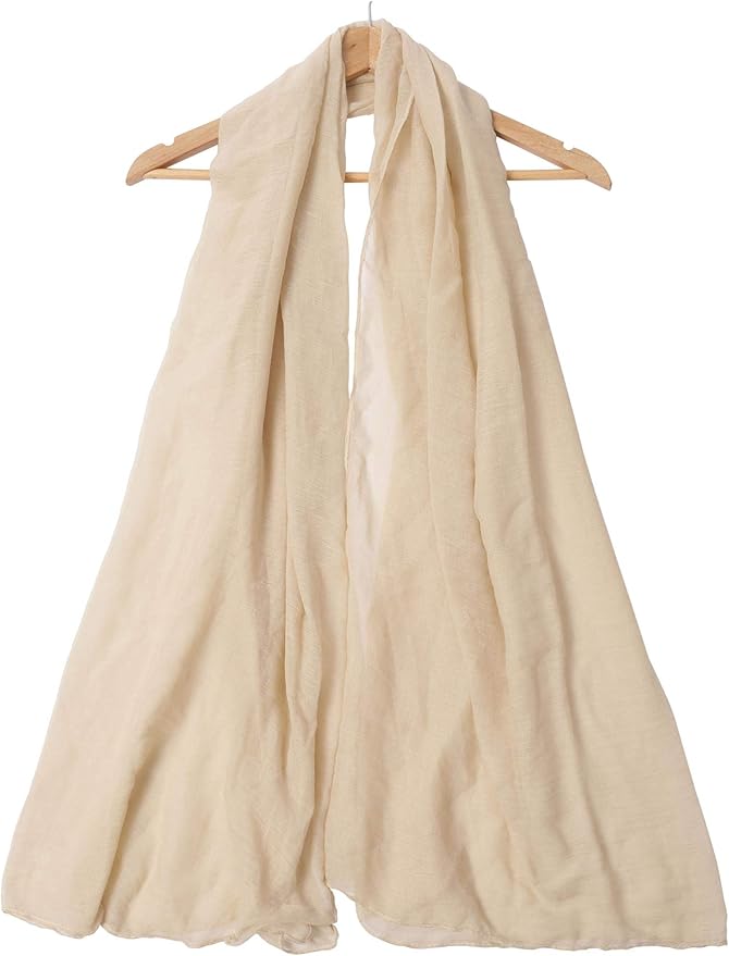 woogwin Women's Cotton Scarves Lady Light Soft Fashion Solid Scarf Wrap Shawl