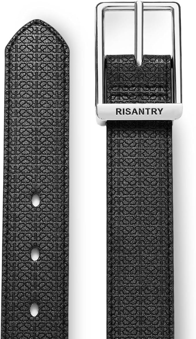 Women's Belt Fashion Buckle Premium Synthetic Leather Ladie Belts for Jeans Minimalist Design Gifts for Women