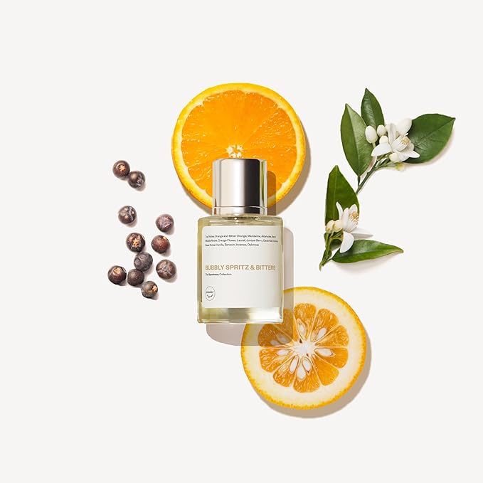 Dossier Bubbly Spritz & Bitters Eau de Parfum for All - 50ml / 1.7oz - Sparkling Citrus Aromatic Fragrance with Grapefruit, Neroli & Vetiver - Vegan, Clean, Genderless Perfume