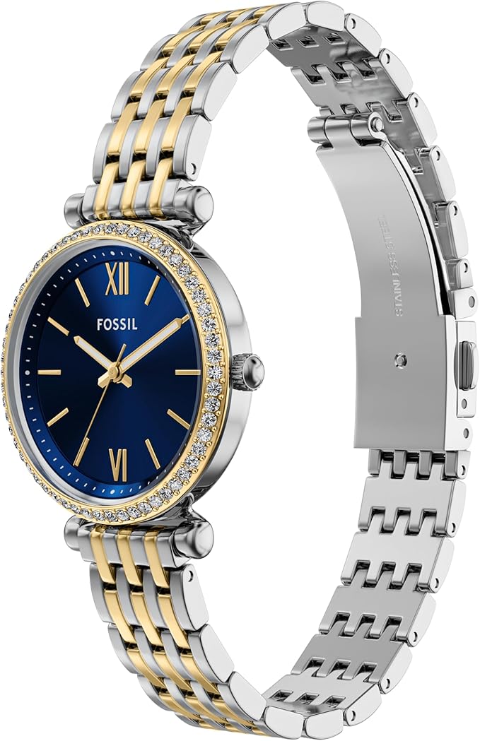 Fossil Women's Carlie Quartz Stainless Steel Three-Hand Watch