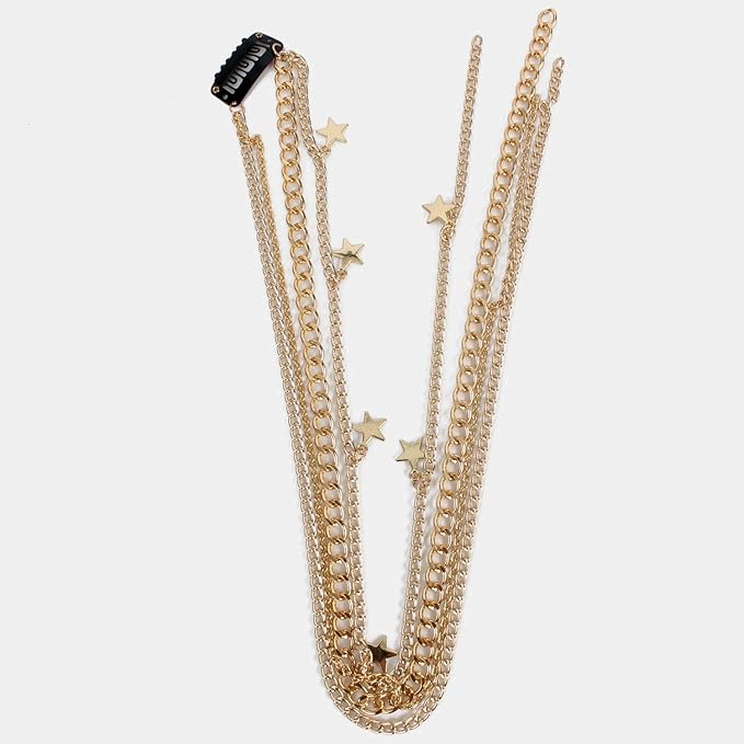 2PCS Dreadlocks pearl Tassel Ponytail Multi-Strand Hair Chain Prom Party Concave styling hair accessories hair extension chain with clip for girls and women (gold)