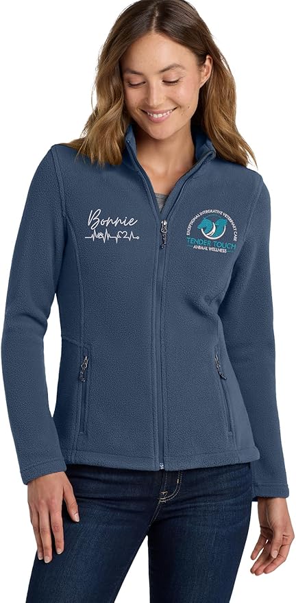INK STITCH Women L217 Custom Stitching Embroidery Fleece Jackets - Multicolors