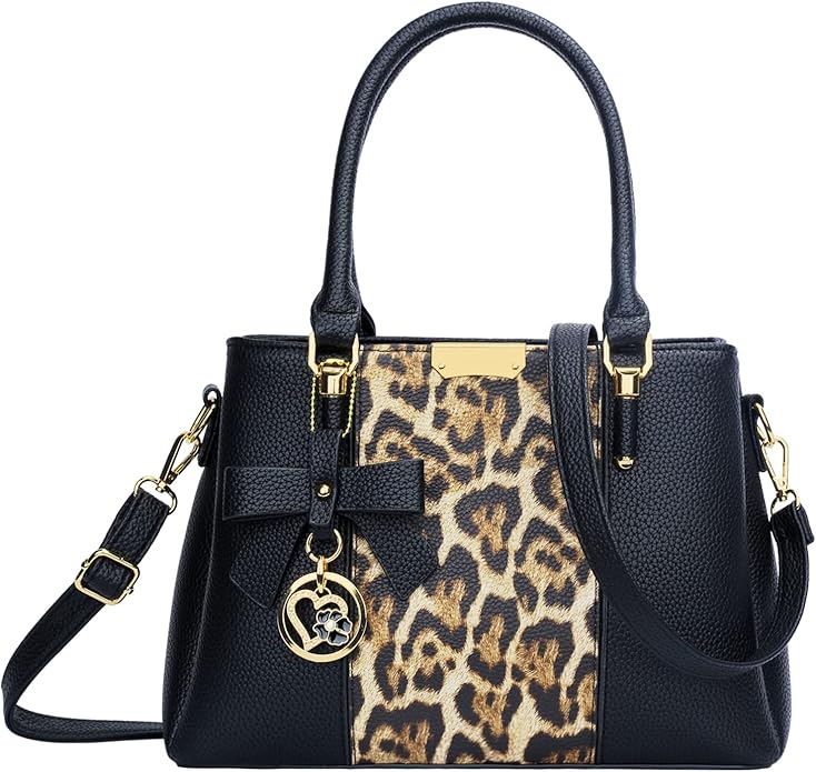KKXIU 3 Zippered Compartments Purses and Handbags for Women Top Handle Satchel Shoulder Ladies Bags