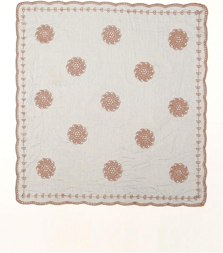 Floerns Women's Flower Embroidery Hair Scarf Headband Sheer Lace Hair Bandana