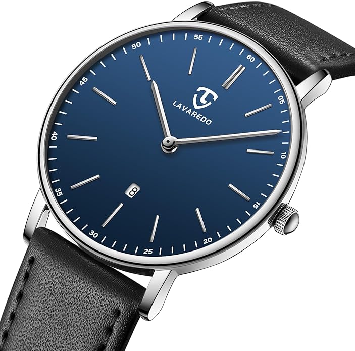BEN NEVIS Watch, Mens Watch, Minimalist Fashion Simple Wrist Watch Analog Date with Leather Strap