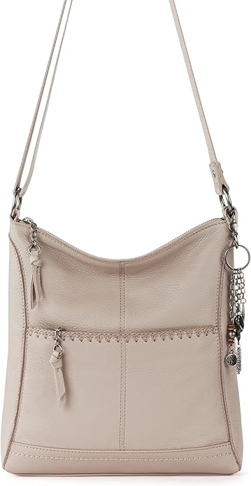 The Sak Lucia Crossbody Bag in Leather, Convertible Purse with Adjustable Strap