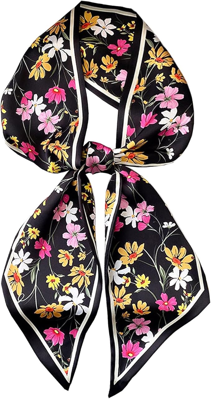 Purse Scarf For Handbags Head Scarves For Women's Hair Bags Scarfs Long Skinny Scarves Fashion Silky