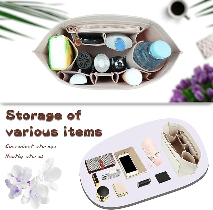 Purse Organizer For Longchamp Purse For Long Champ Le Pliage Insert organizer1012-25beige-L