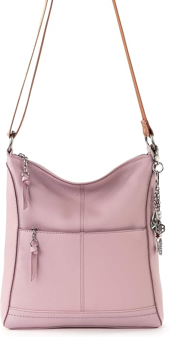 The Sak Lucia Crossbody Bag in Leather, Convertible Purse with Adjustable Strap