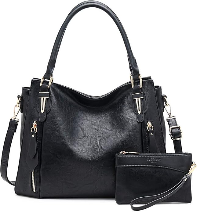 Women Tote Bag Handbags PU Leather Fashion Hobo Shoulder Bags with Adjustable Shoulder Strap