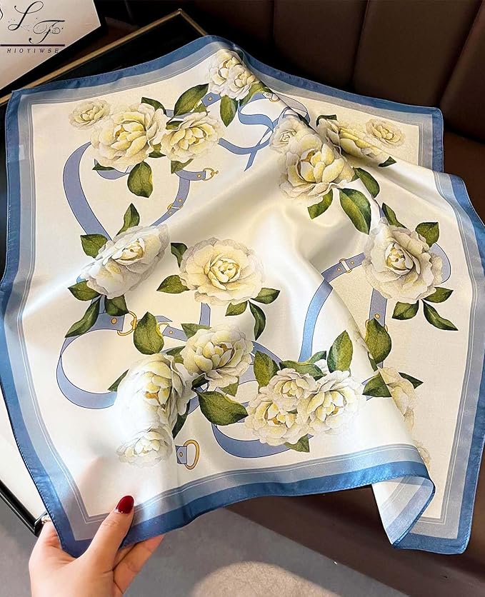Satin Bandanas Head Scarf For Women Hair Scarves Accessories Lightweight Fashion Wrap Neck Silk Sleeping Headscarf