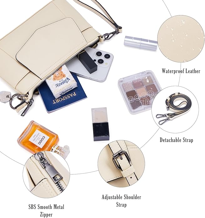 Small Crossbody Bags for Women, Cell Phone Bag Mini Over Wristlets Handbag Wallet Purse with Card Slots
