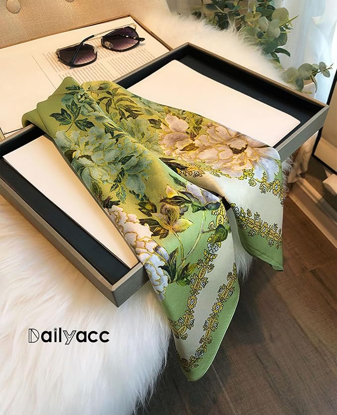 Dailyacc Hair Bandanas Scarf For Women Lightweight Fashion Neck Silk Satin Head Scarves For Sleeping Handbags Scarf