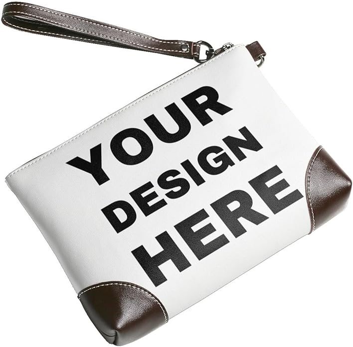 Custom Leather Wristlet Personalized Wallets For Women Men Wristlet Handbags Customized Clutch Purses For Women