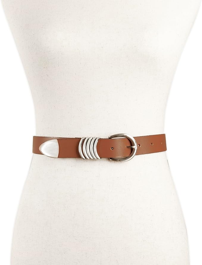 Lucky Brand Women's Fashion Leather Belt | Stylish | Trend | Classic | Modern | Jean | Pant | Skirt | Dress