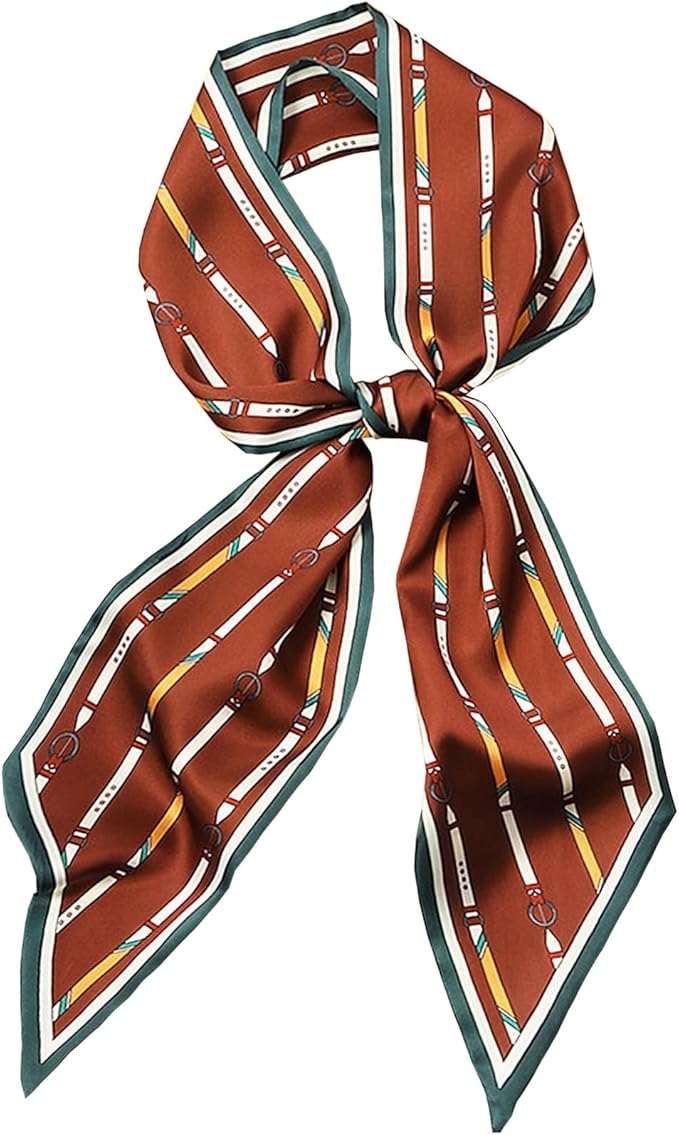 Purse Scarf For Handbags Head Scarves For Women's Hair Bags Scarfs Long Skinny Scarves Fashion Silky