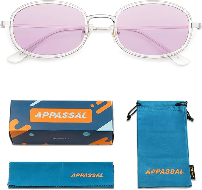 Retro Oval Sunglasses for Women Men Trendy Large Round Y2k Sunnies AP3681