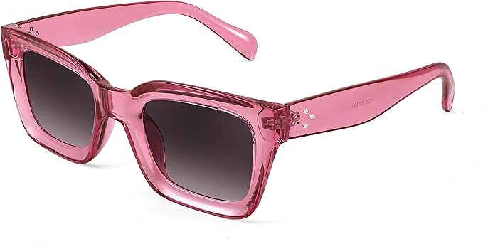 FEISEDY Classic Women Sunglasses Fashion Thick Square Sun Glasses Chunky Frame UV400 B2471