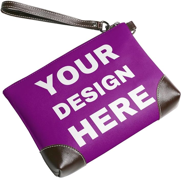Custom Leather Wristlet Personalized Wallets For Women Men Wristlet Handbags Customized Clutch Purses For Women
