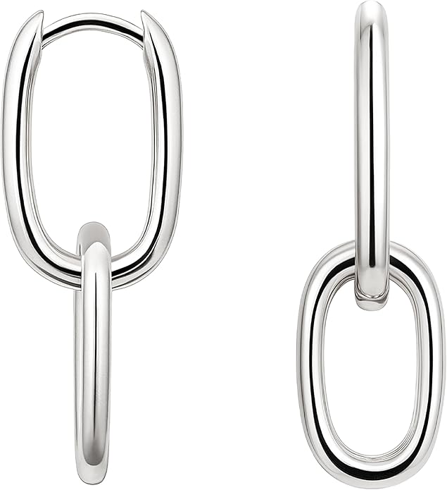 Gold Plated Statement Chunky Dangle Stud Earrings for Women, Gold Plated Hoop Knot Claw Earrings Tarnish Free Jewelry for Women Gifts