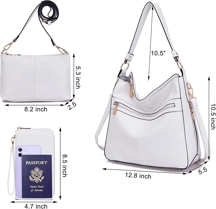 Women Large Crossbody Bags Ladies Satchel Shoulder Handbags Purse and Wallet Set for Women Totes Hobo Purses