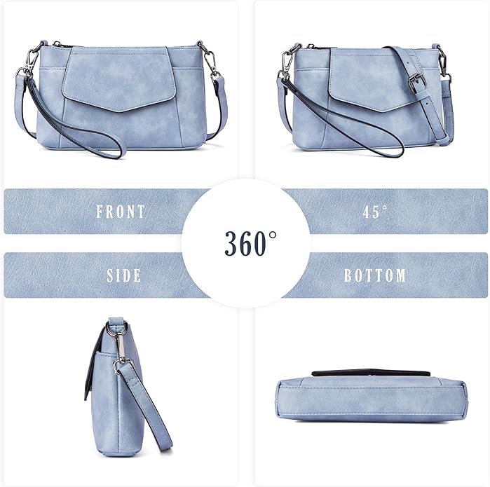 Small Crossbody Bags for Women, Cell Phone Bag Mini Over Wristlets Handbag Wallet Purse with Card Slots
