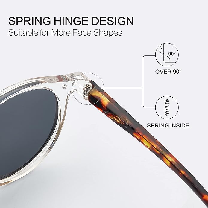 ZENOTTIC Polarized Round Sunglasses, Stylish Sunglasses for Men and Women Retro Classic, Multi-Style Selection