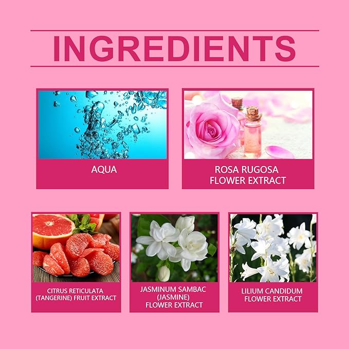 Rose Pheromones Perfume for Women with Floral Attractant | Long-Lasting Floral Scent for Date Night & Confidence | Romantic Fragrance Oil Essence for Her