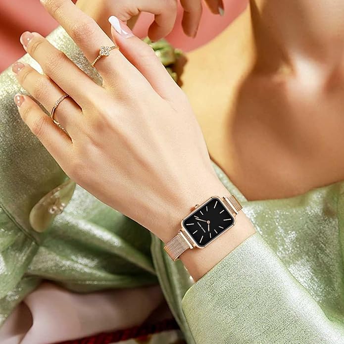 HANNAH MARTIN Watches for Women Waterproof Ladies Analog Quartz Wrist Watches Stainless Steel Band Fashion Dainty Female Watch Luxury Bracelet Diamond