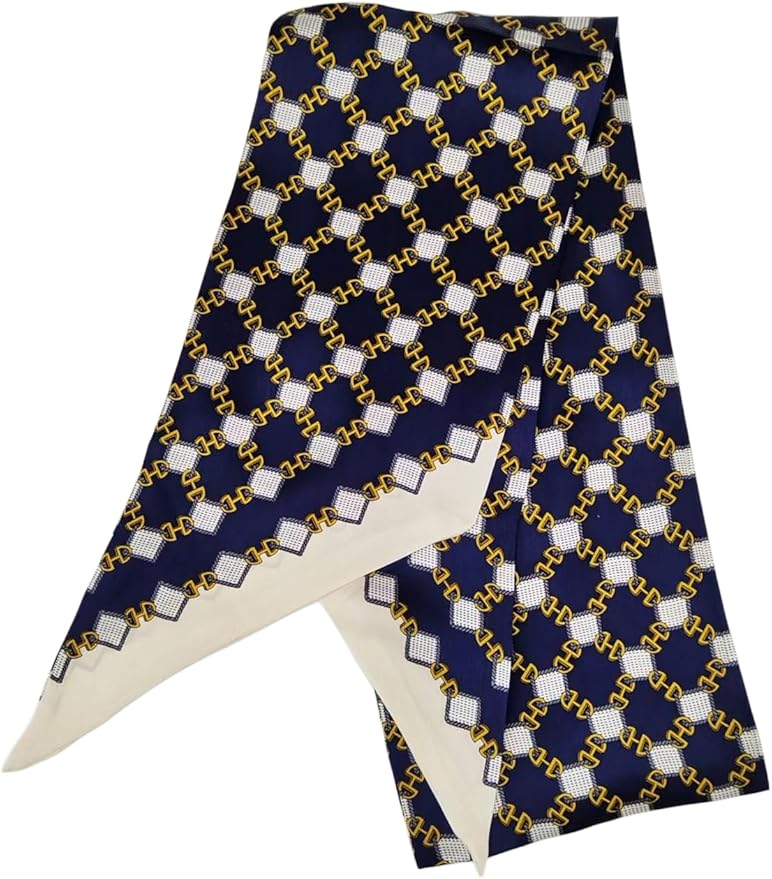 100% Mulberry Silk Ribbon Scarf for Hair Beach Head Wraps for Women Handbag accessories Necktie