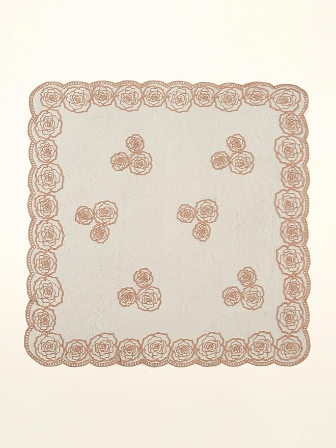 Floerns Women's Flower Embroidery Hair Scarf Headband Sheer Lace Hair Bandana