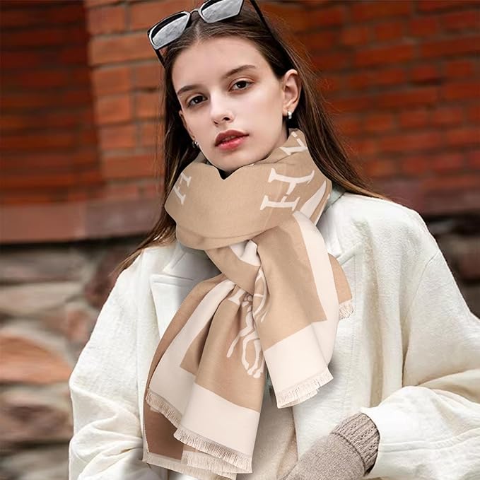 EXTREE Scarfs for Women Pashmina Silky Shawl Wrap for Evening Dressing Blanket Open Front Poncho Cape