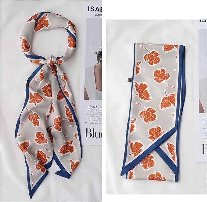 Hair Scarf for Women Silky Satin Headscarf Neck Scarves for Handbag Accessory