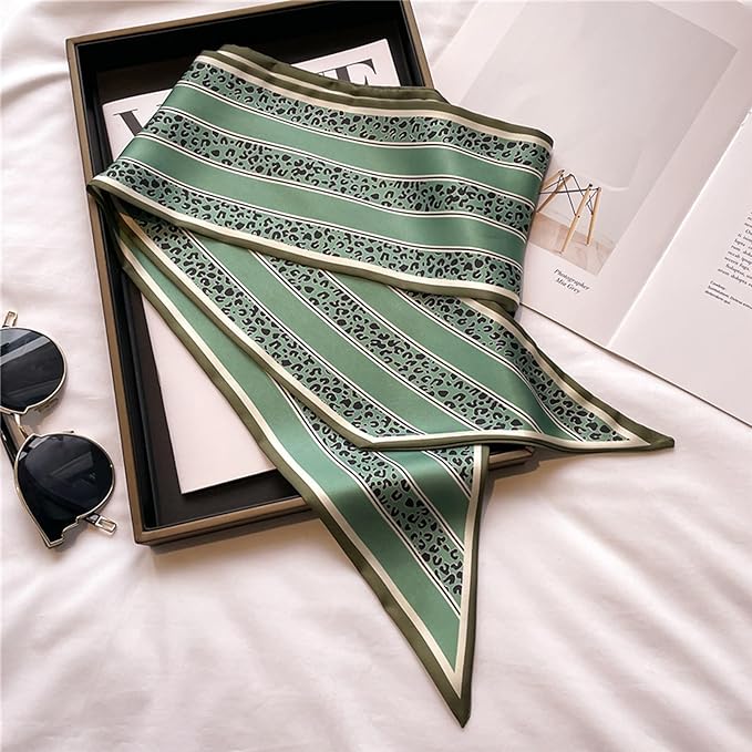 Hair Scarf for Women Silky Satin Headscarf Neck Scarves for Handbag Accessory