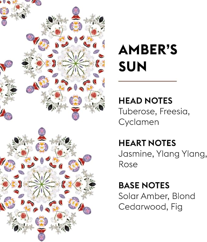 MAISON BERGER Amber’s Sun Lampe Berger Refill, 500 ml (16.9 fl oz), 2-in-1 Catalytic System, Neutralizes Odors and Diffuses Fragrance, Tuberose, Jasmine, Made in France