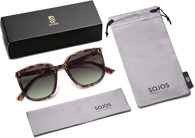 SOJOS Sunglasses for Women Men Vintage Style Shades SJ2157
