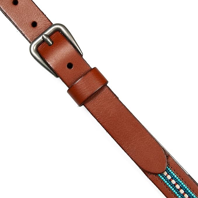 Lucky Brand Women's Western-Inspired Leather Belt | Classic | American Heritage | Casual | Vintage | Cowboy