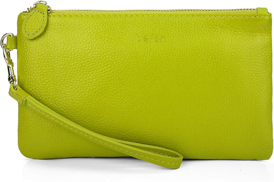 befen Genuine Leather Wristlet Clutch RFID Blocking Bag Cell Phone Wallet Purse Wristlet Wallet Purses and Handbags for Women