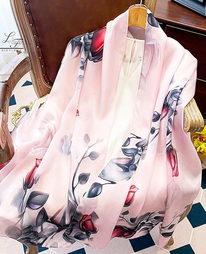 Shawl Scarf For Women Lightweight Scarves Floral Pattern Formal Evening Dressesformal Shawl Summer Wraps