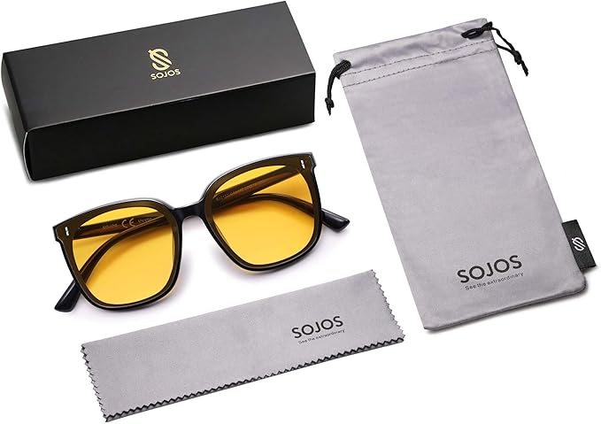 SOJOS Sunglasses for Women Men Vintage Style Shades SJ2157