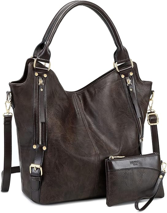 Women Tote Bag Handbags PU Leather Fashion Hobo Shoulder Bags with Adjustable Shoulder Strap