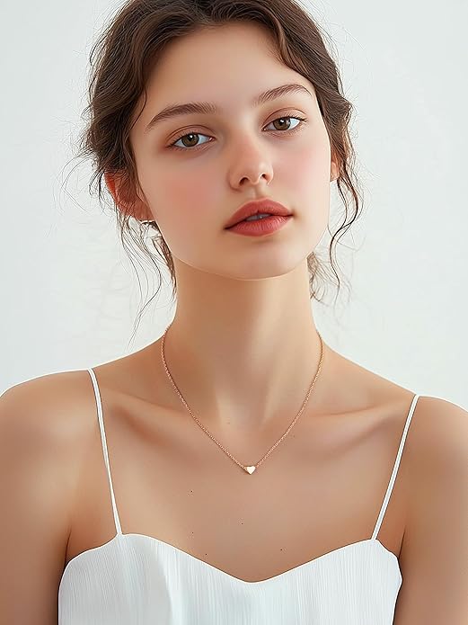 PROSILVER 925 Sterling Silver Necklace for Women | Dainty Delicate Adjustable Choker with Heart/Star/Moon/Vertical Bar Pendant, Hypoallergenic Tarnish Resistant Everyday Jewelry Gift for Her